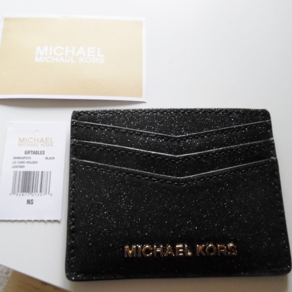 MICHAEL Michael Kors Accessories - Michael Kors Large Card Holder Black